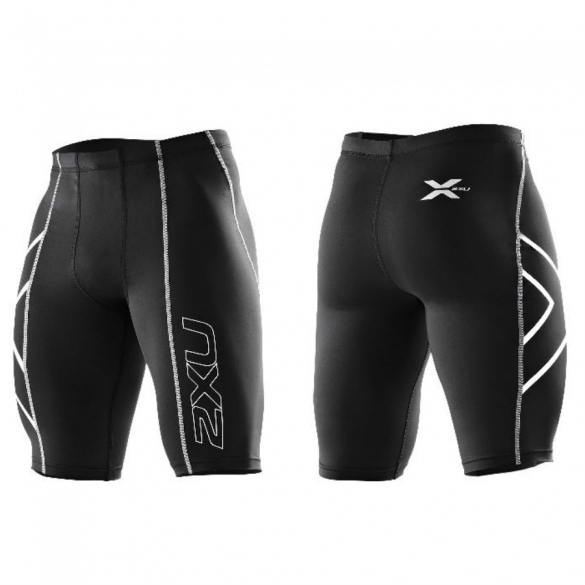 2XU Compressie Short Schwarz/Silver Herren MA1931bBLK/BLK